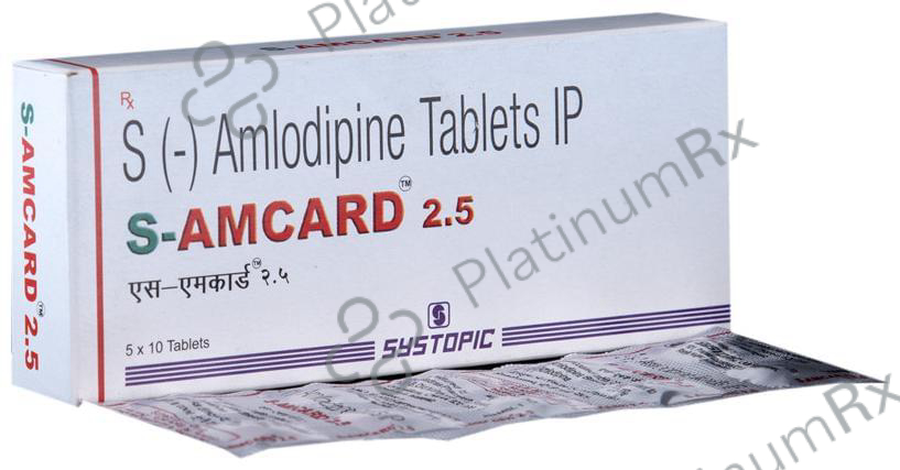S Amcard 2.5mg Tablet 10s: View Uses, Side Effects, Price and ...