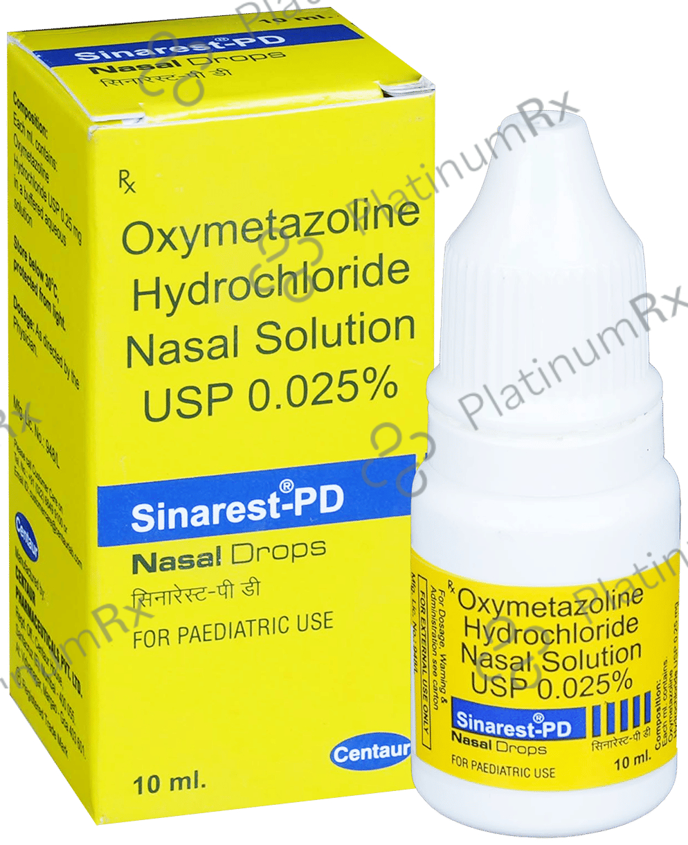 Sinarest PD 0.025% Nasal Drops 10ml: View Uses, Side Effects, Price and ...