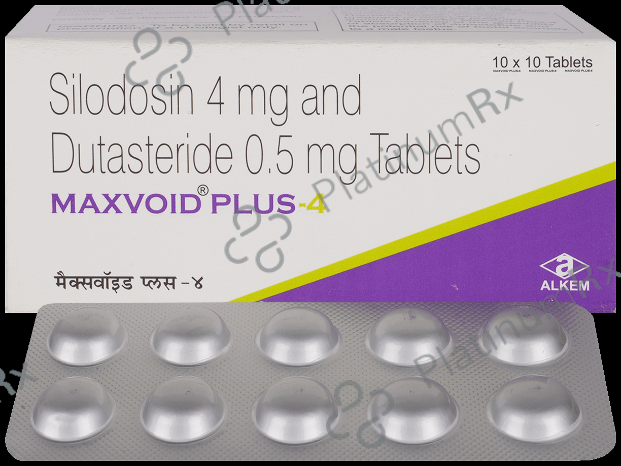 Buy Maxvoid Plus 4mg/0.5mg Tablet 10s Online: Uses, Side Effects and ...