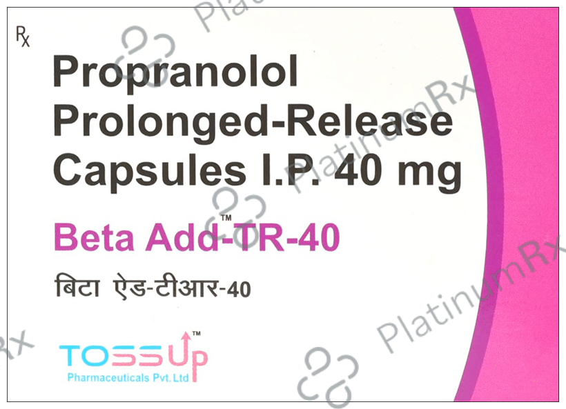 Beta Rx Pdf Beta Add TR 40mg Capsule PR 10s: View Uses, Side Effects, Price and ...