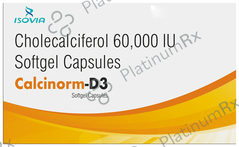 Calcinorm D3 Softgel Capsule 4s | Uses, Price & Substitutes