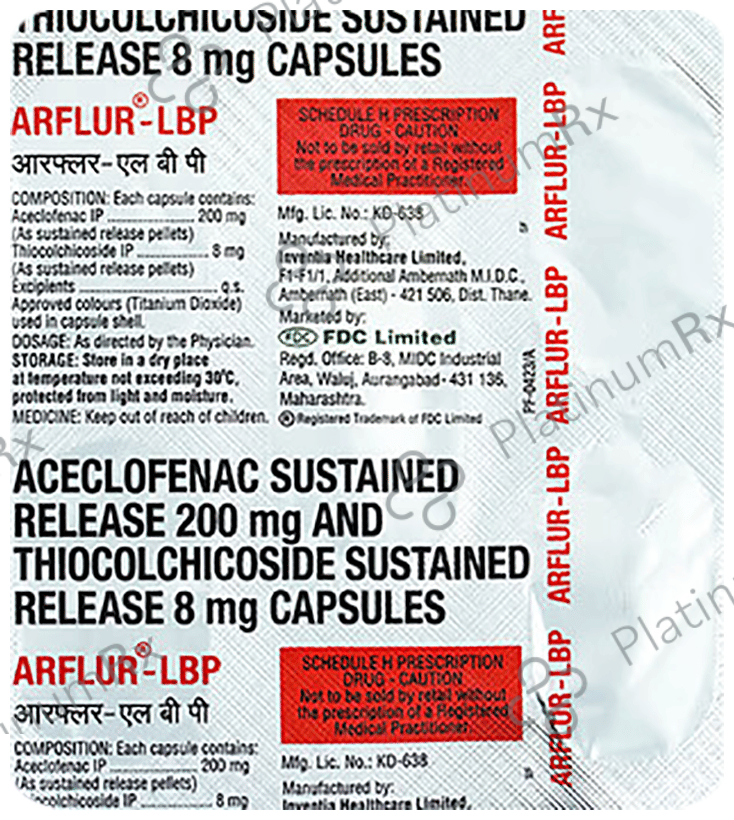 Arflur Arflur Lbp 200 mg/8 mg Capsule: View Uses, Side Effects, Price and ...