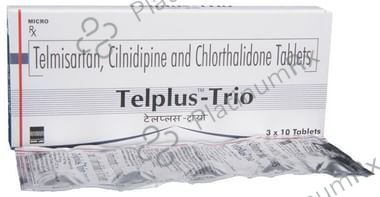Telplus-Trio 40mg/10mg/12.5mg Tablet | Uses, Price & Substitutes