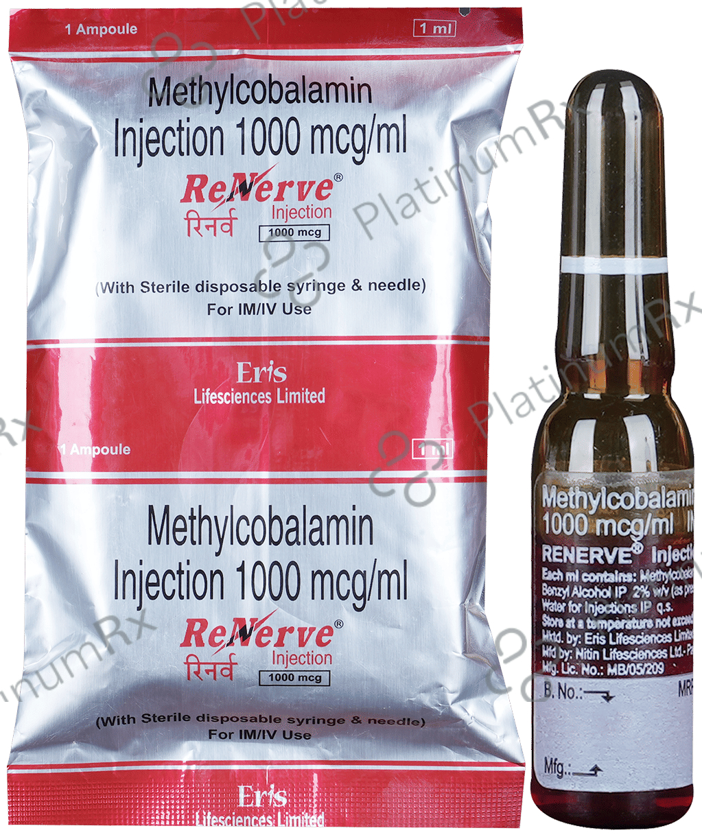 renerve injection b12 1mg 1ml: Uses, Side Effects, Price & Substitutes Buy Vitamin B12 Injections
