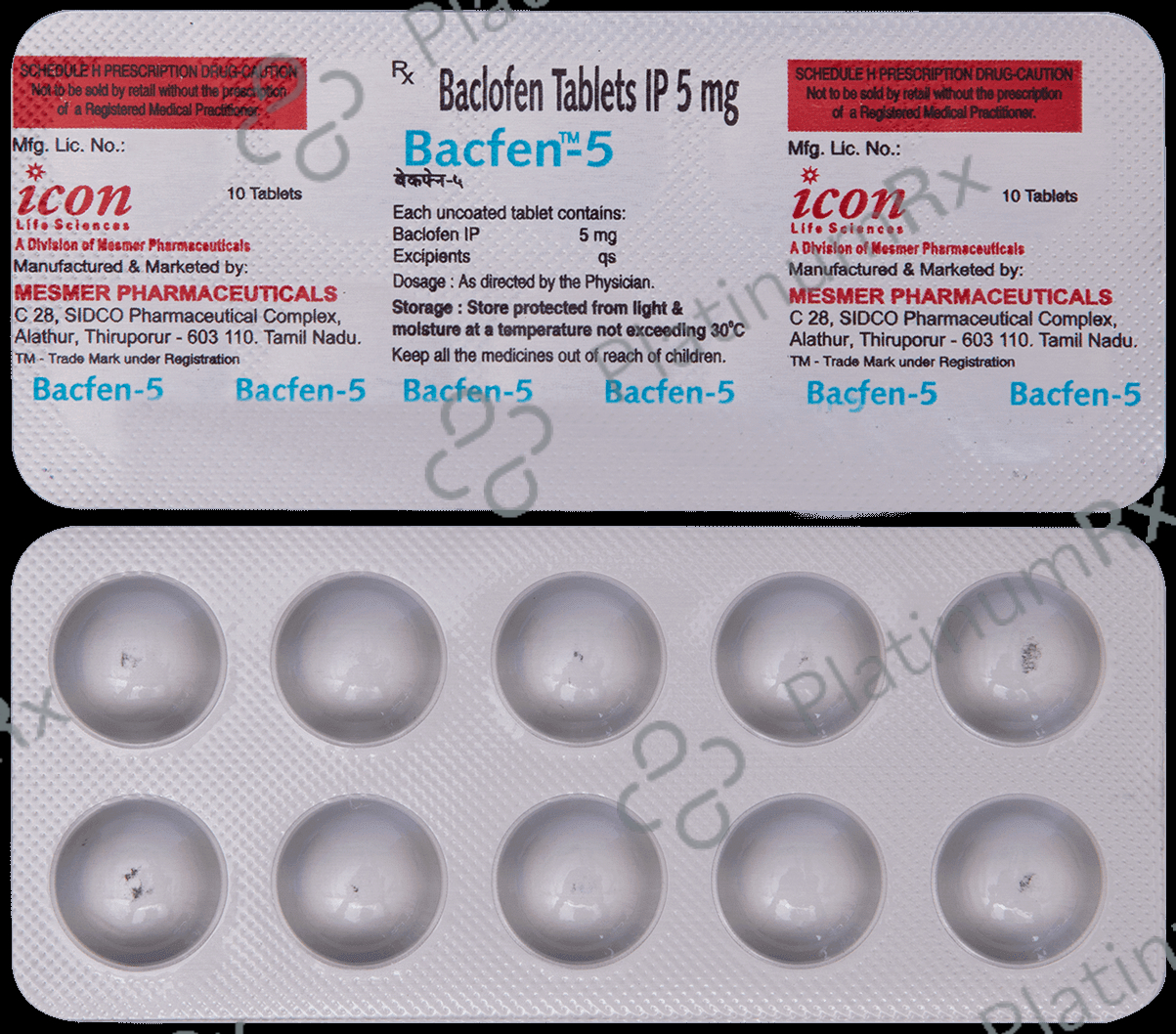 baclofen 5 mg tabletten