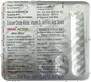 Zecal Active Tablet 15s – Uses, Price, Side Effects | PlatinumRx