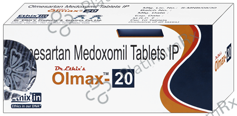 Olmax 20 Tablet 10 Tablet | Uses, Price & Substitutes