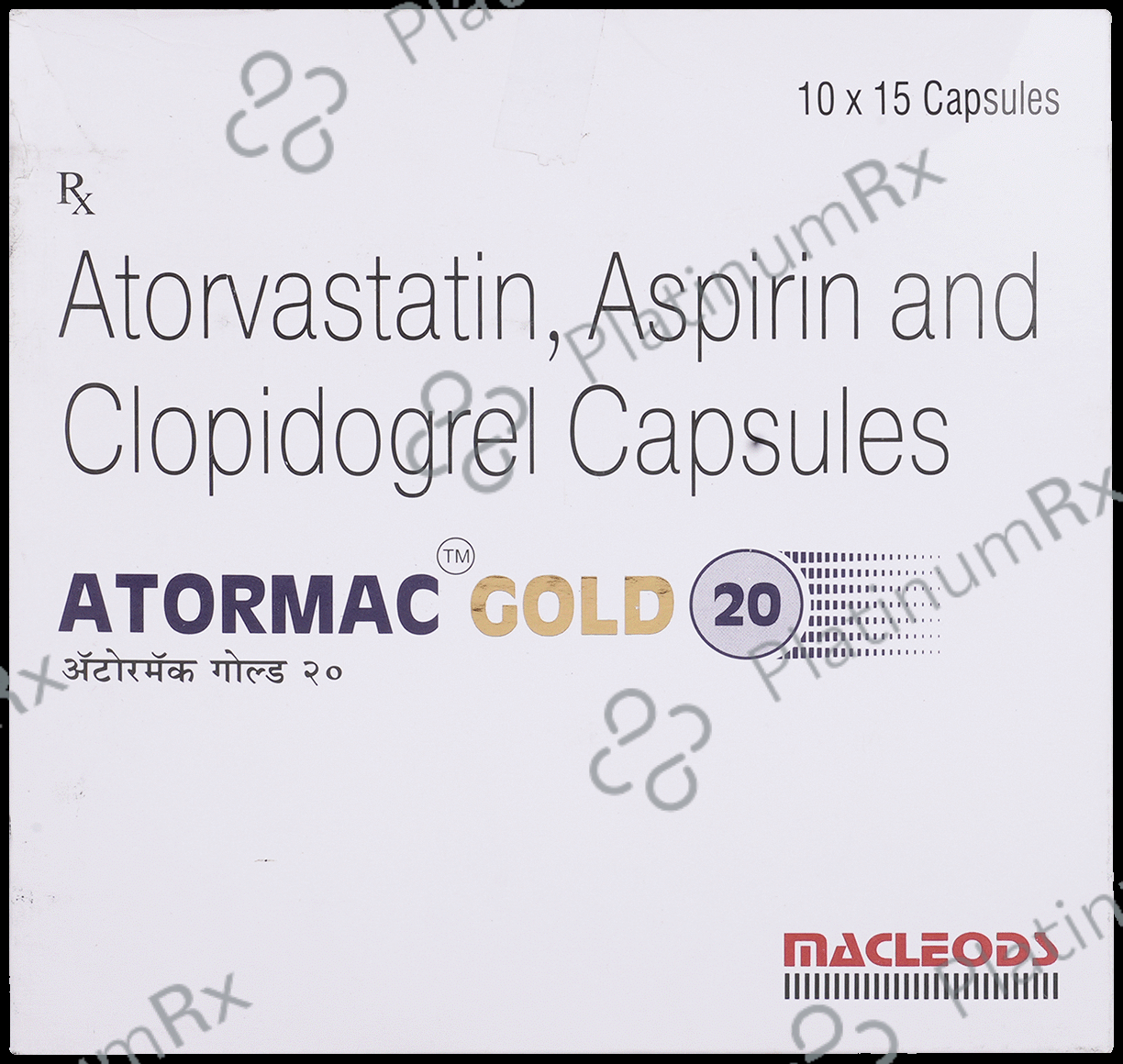 Atormac Gold 20/75/75mg Capsule 15s: View Uses, Side Effects, Price and ...