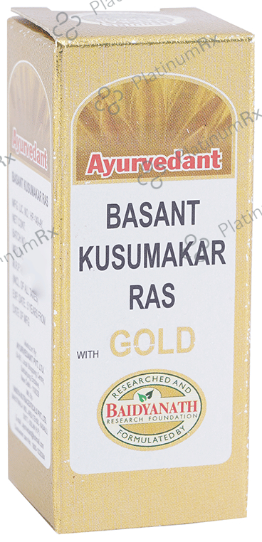 Ayurvedant Basant Kusumakar Ras with Gold Tablet: View Uses, Side ...