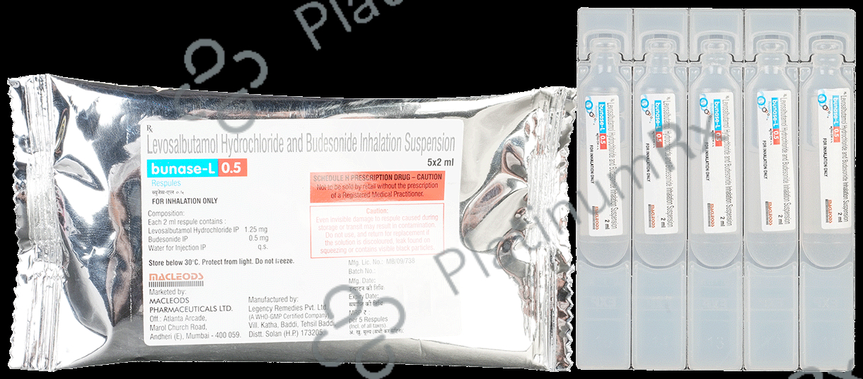 Bunase L 0.5mg/1.25mg Respules 5X2ml: View Uses, Side Effects, Price ...