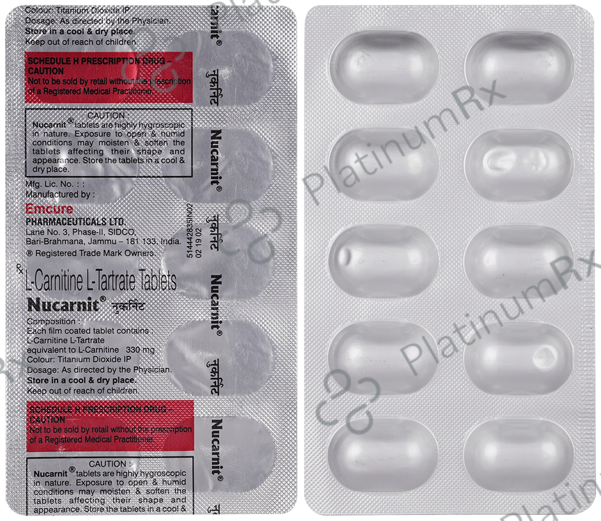Buy Nucarnit 330mg Tablet 10s Online: Uses, Side Effects, Price and Substitutes | PlatinumRx Buy Nucarnit 330mg Tablet 10s Online: Uses, Side Effects, Price and Substitutes | PlatinumRx