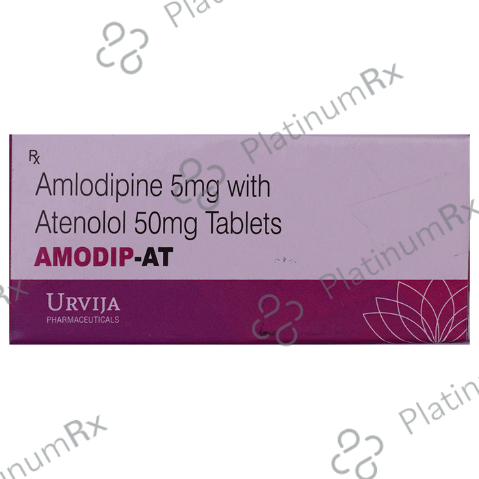Amodip AT 5/50mg Tablet 10s: View Uses, Side Effects, Price and ...