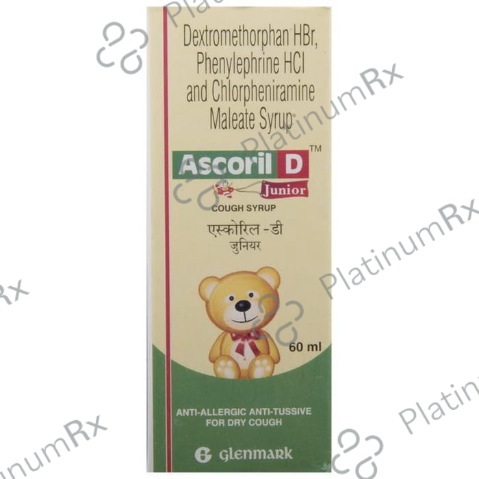 Ascoril D Junior Cough Syrup 60ml Save 69% on Substitute Medicine