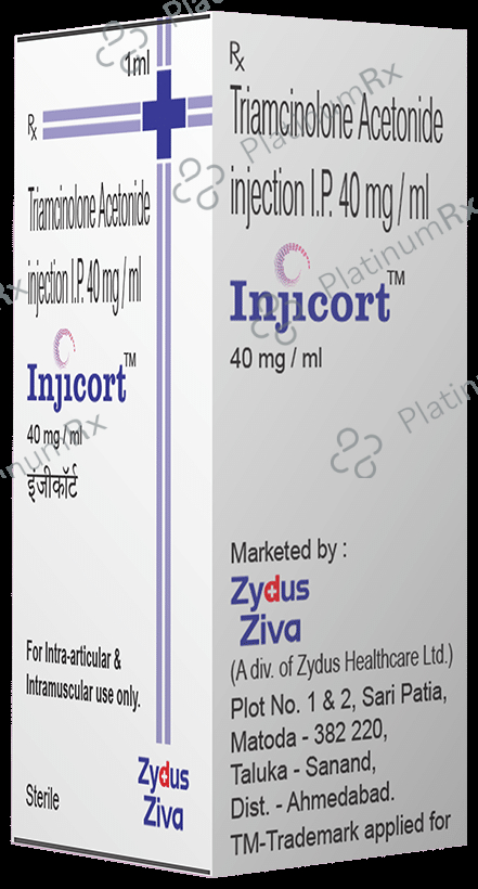 Injicort 40mg Injection 1s | Uses, Price & Substitutes