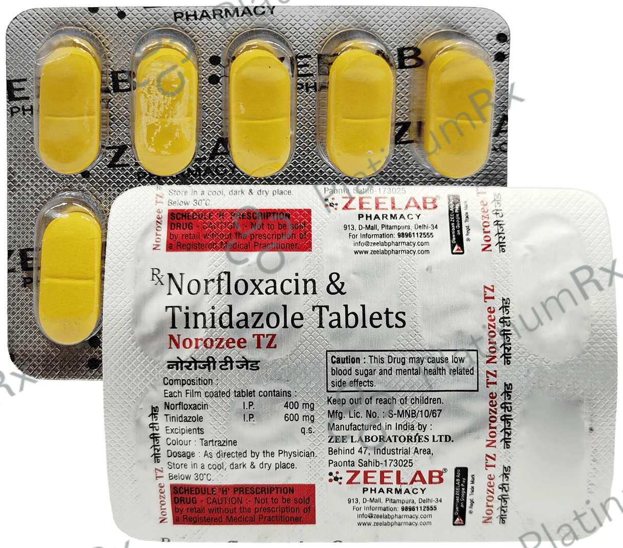 Norozee-TZ Tablet: View Uses, Side Effects, Price and Substitute in Hindi | PlatinumRx