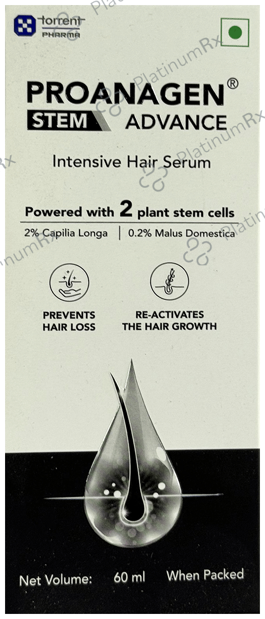 Buy Proanagen Stem Advance Hair Serum 60ml Online: Uses, Side Effects ...