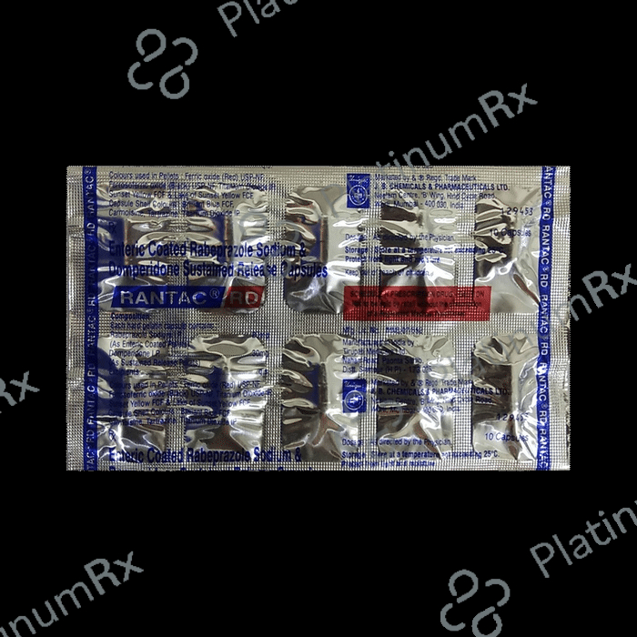 Rantac RD 20/30mg Capsule 10s: View Uses, Side Effects, Price and ...
