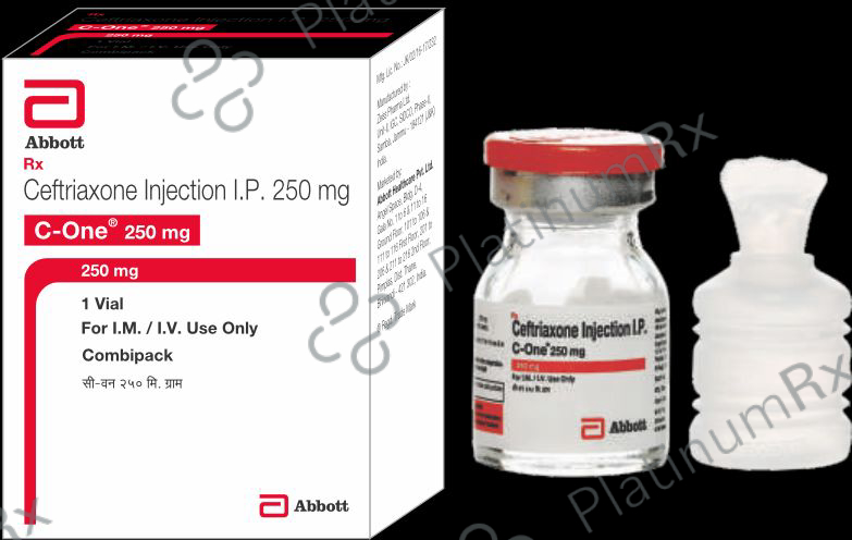 C One 250mg Injection (WFI) 1s: View Uses, Side Effects, Price and ...