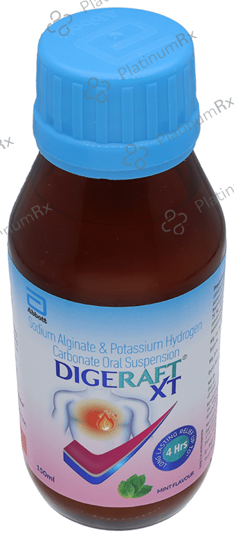 Digeraft XT 1000/200mg Oral Suspension Mint Flavour 150ml: View Uses ...