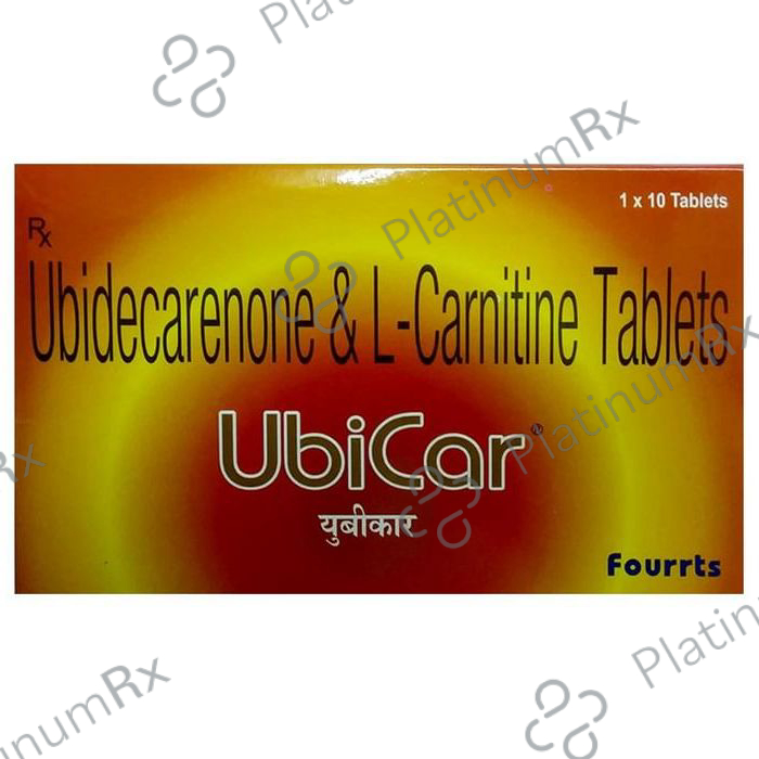 ubicar ubidecarenone l-carnitine Tablet Ubicar Tablet 10'S