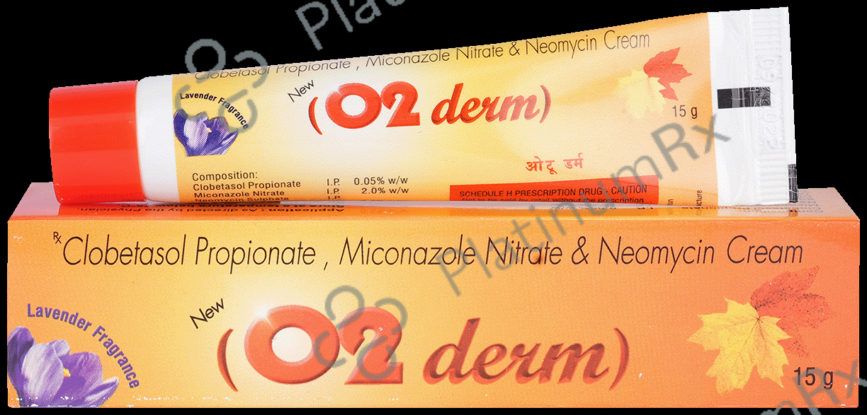 O2 Derm Cream 15gm - Save 54% on Substitute Medicine