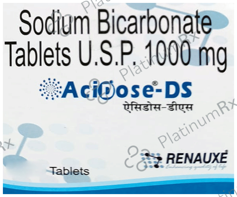 Acidose 1000mg Tablet 15s: View Uses, Side Effects, Price and ...