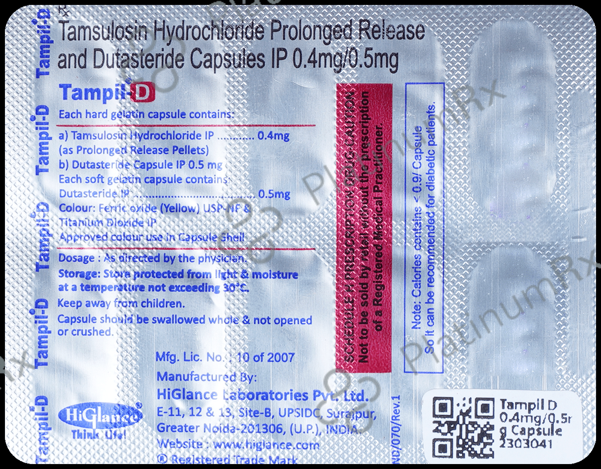 Tampil D 0.4mg/0.5mg Capsule | Uses, Price & Substitutes