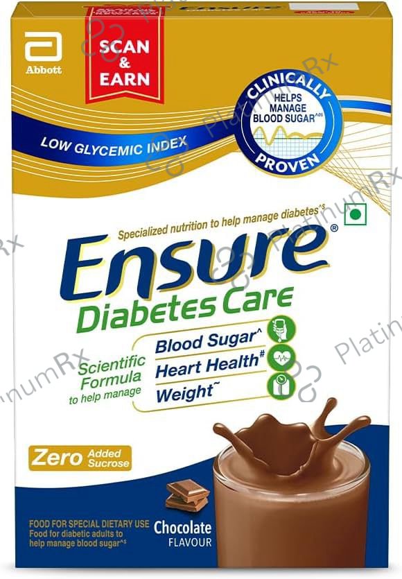 Ensure Rx Samples Ensure Diabetes Care Chocolate Flavour Powder 375gm: View Uses, Side ...