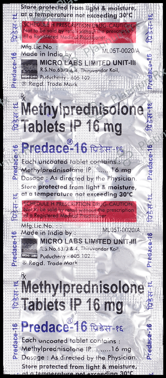 Predace 4 Predace 16mg Tablet 10s: View Uses, Side Effects, Price and Substitute ...