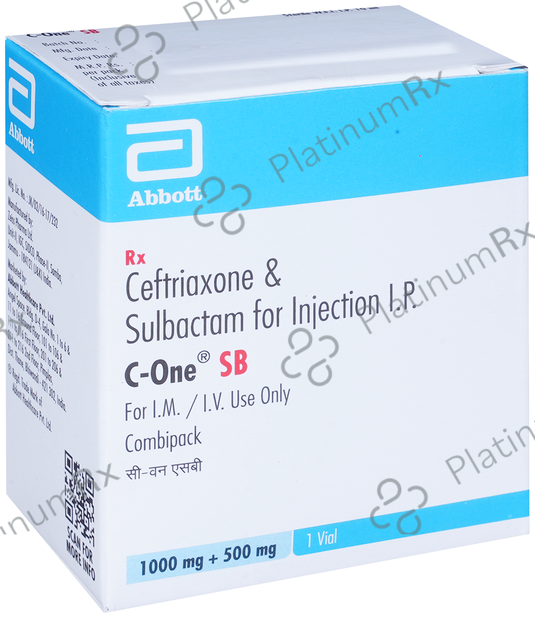 Zentrix-S 1000mg/500mg Injection: Uses, Side Effects, Price