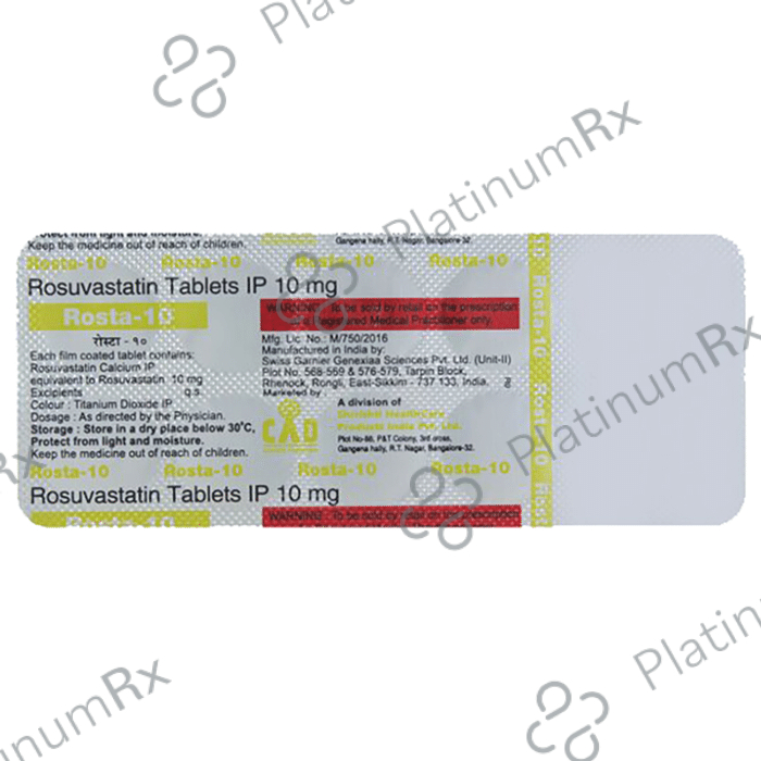 Rosta 10 Tablet Save -23% on Substitute Medicine