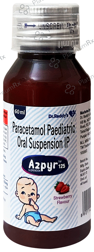 Azpyr 125mg Suspension 60ml: View Uses, Side Effects, Price and ...