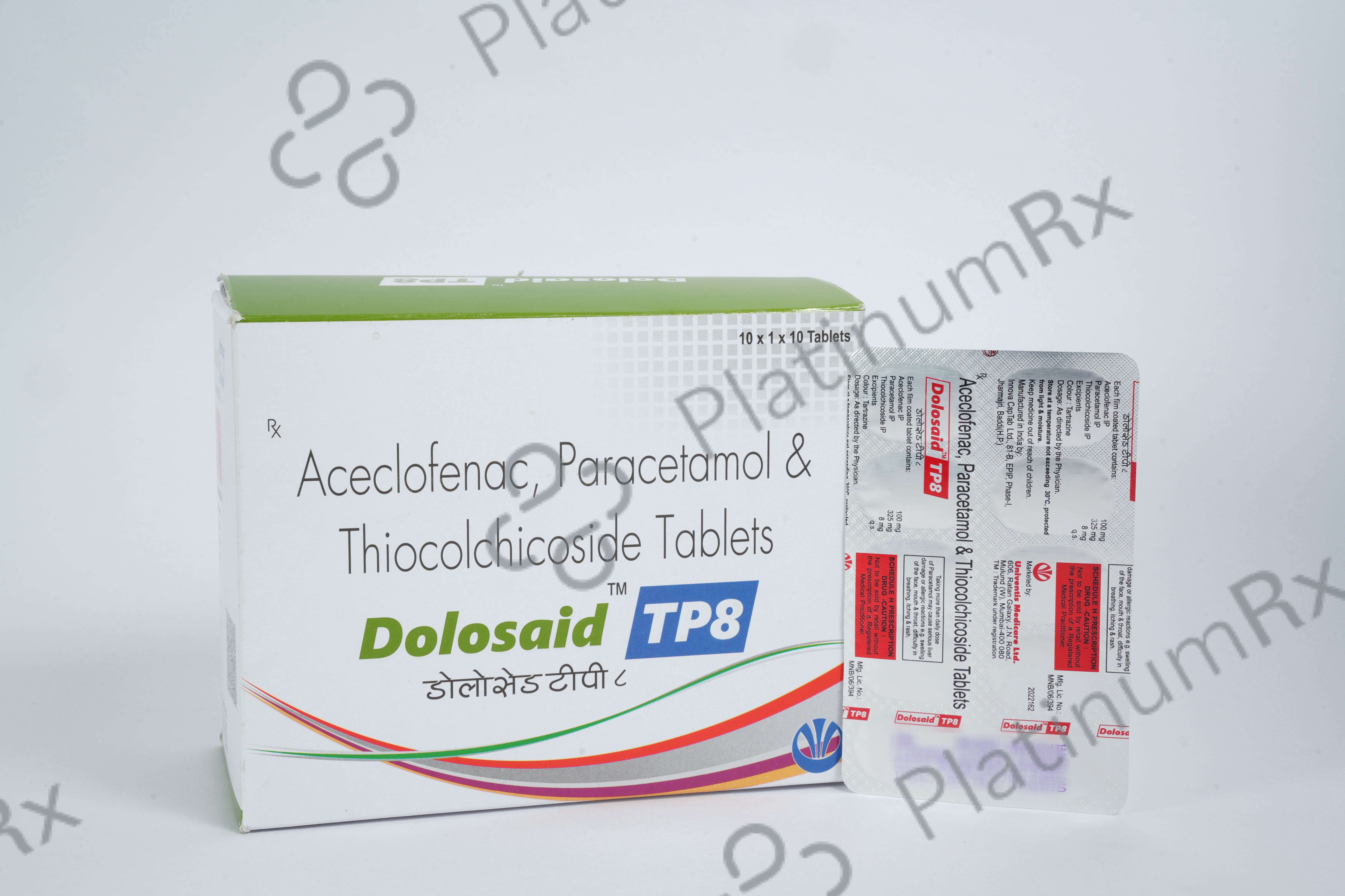 Buy Dolosaid TP 8/100/325mg Tablet 10s Online: Uses, Side Effects and ...