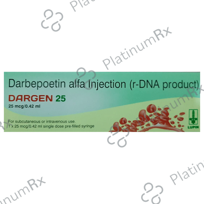 Dargen 25 Injection - Save -148% on Substitute Medicine