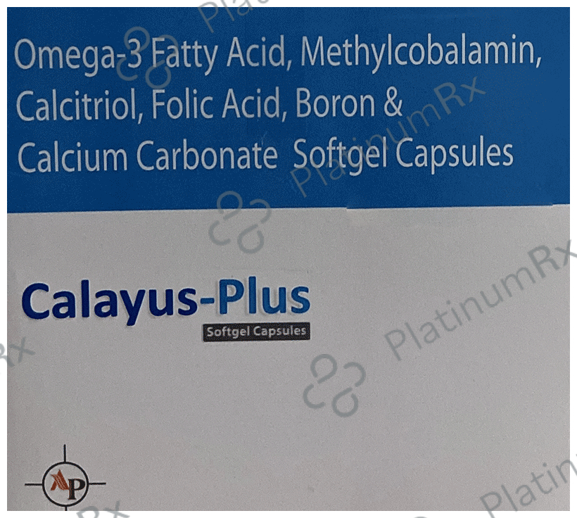 Calayus Plus Softgel Capsule 10s: View Uses, Side Effects, Price and ...