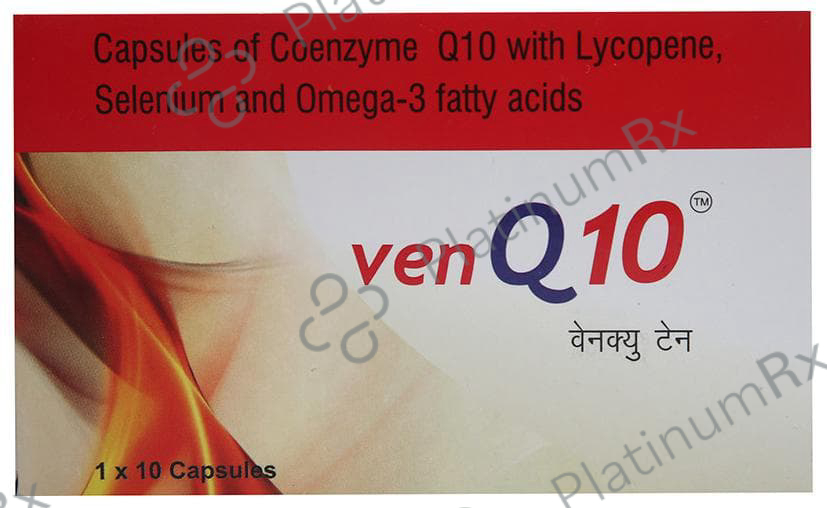 Ven Q10 Capsule: View Uses, Side Effects, Price and Substitute | PlatinumRx