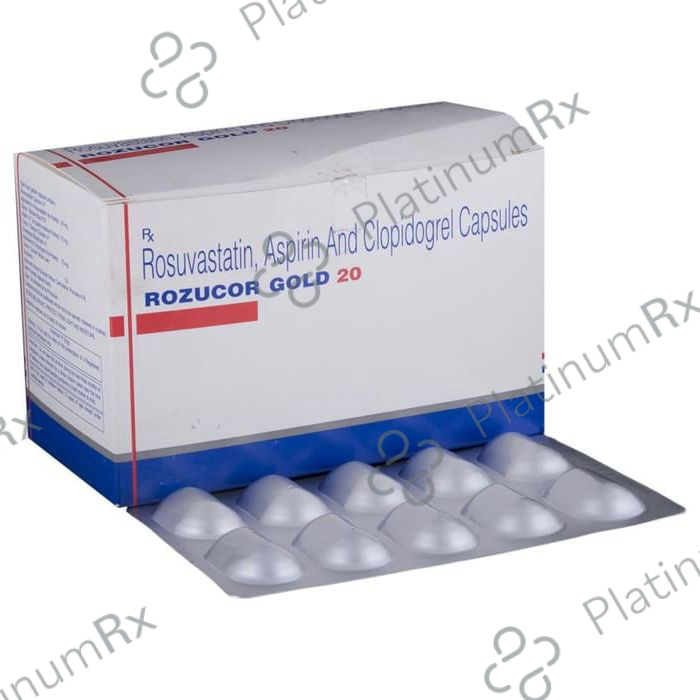 Rozucor Gold 20/75/75mg Capsule 10s: View Uses, Side Effects, Price and ...