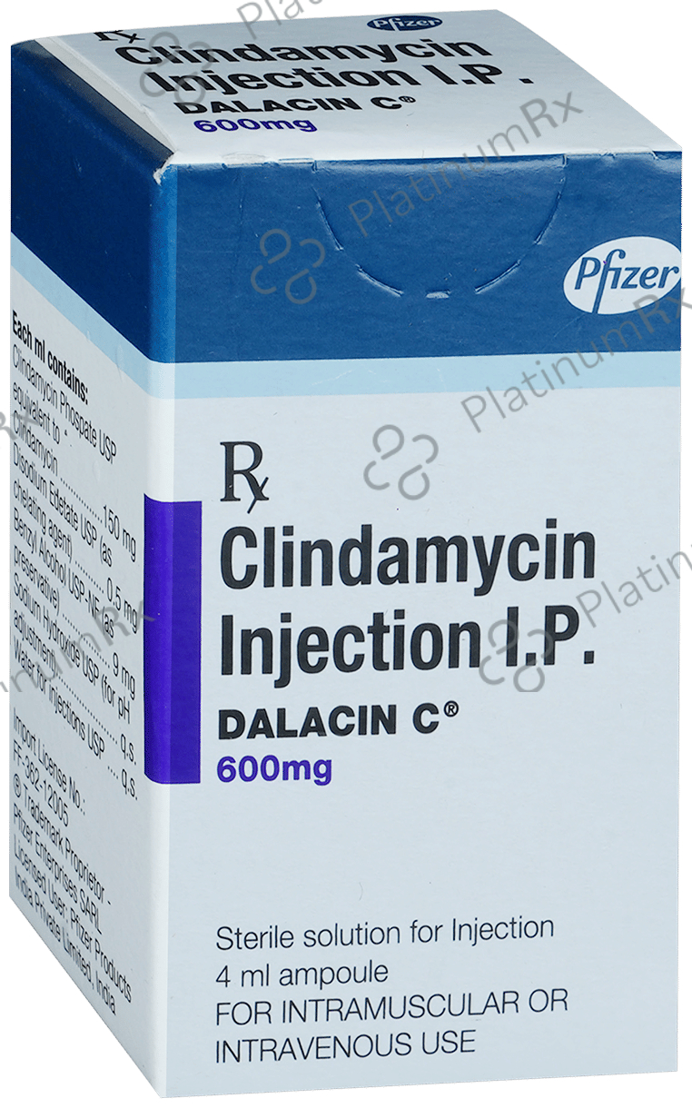 Dalacin C 600mg Injection 4ml: View Uses, Side Effects, Price and ...