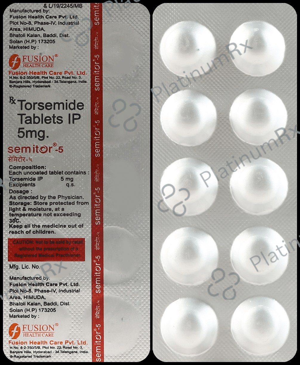 Semitor 5mg Tablet 10s: View Uses, Side Effects, Price and Substitute ...