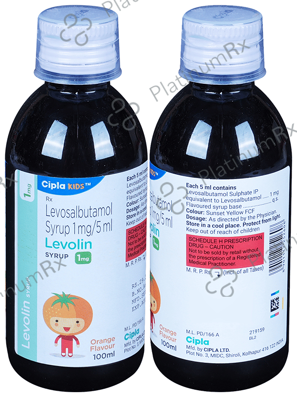 Levolin 1mg Syrup 100ml: Uses, Side Effects, Price & Substitutes ...