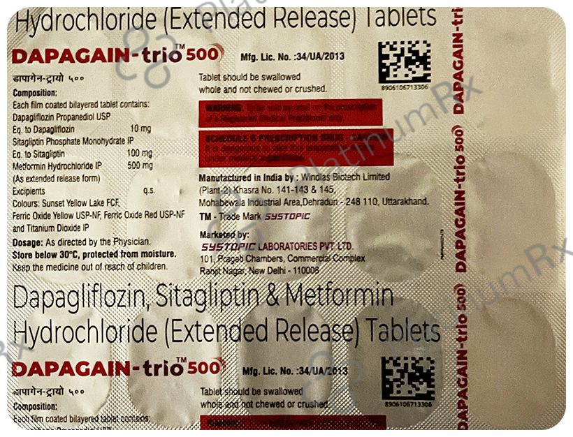 Dapogan Platform Buy Dapagain Trio Tablet 15s Online: Uses, Side Effects, Price and ...