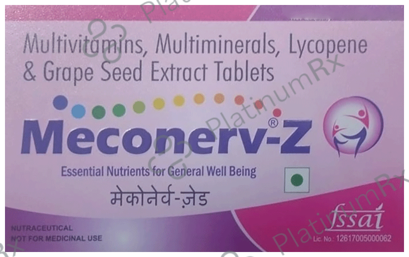 Buy Meconerv Z Tablet 15s Online: Uses, Side Effects and Price | PlatinumRx