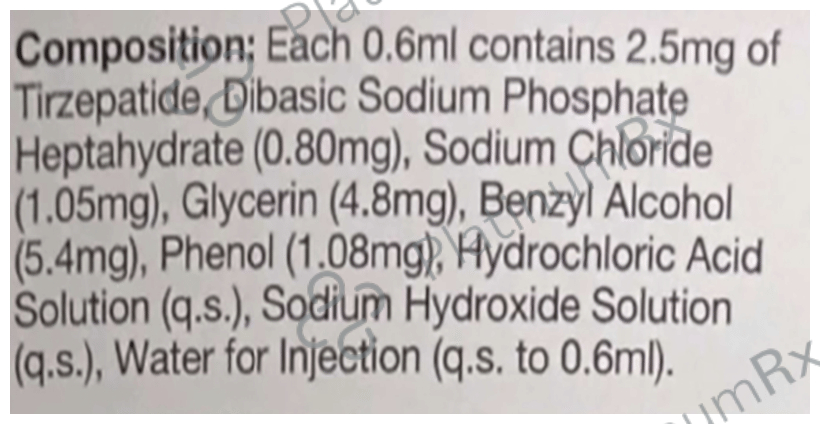 tirzepatide ingredients list Tirzepatide: Uses, Side Effects, Expert Advice and Medications