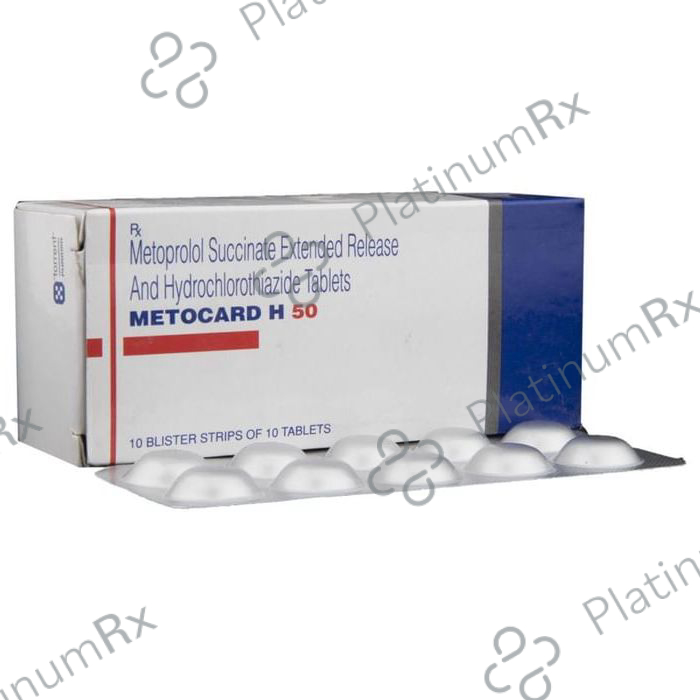 Metocard Metocard H 12.5/50mg Tablet ER 10s | Uses, Price & Substitutes