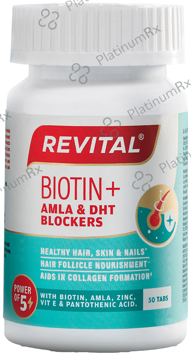 Buy Revital Biotin+ Tablet 50s Online: Uses, Side Effects and Price ...