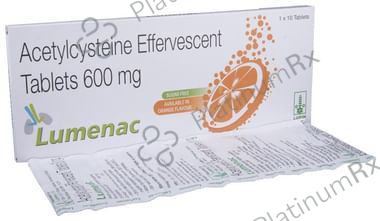 Lumenac Effervescent Tablet Orange 600mg 10s | Uses, Price & Substitutes