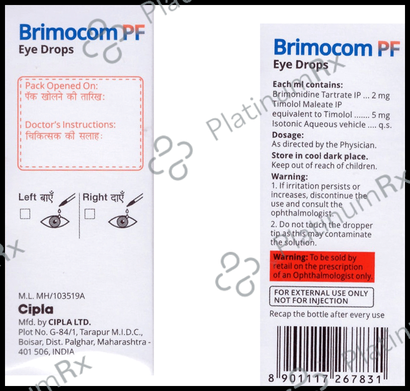 Brimocom Eye Drop: View Uses, Side Effects, Price and Substitute ...