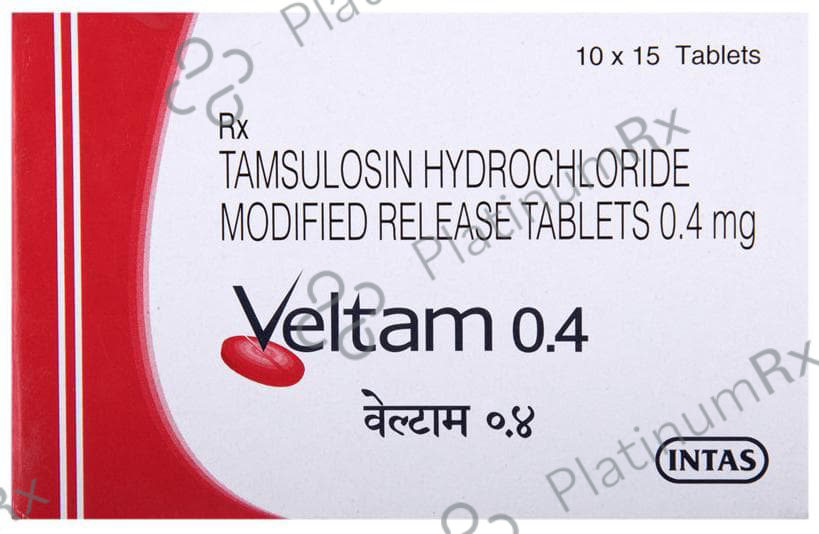 Veltam 0.4mg Tablet MR 15s: View Uses, Side Effects, Price and ...