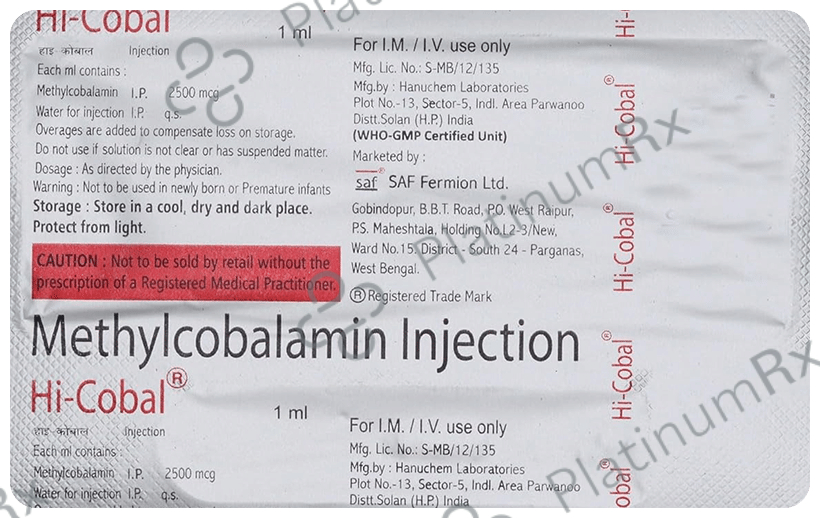 cobal b12 injection price Cost of Vitamin Near Me in Fort Lauderdale, FL and protein and nerve metabolism Cyanocobalamin 1000mcg/ml Inj, 10ml |