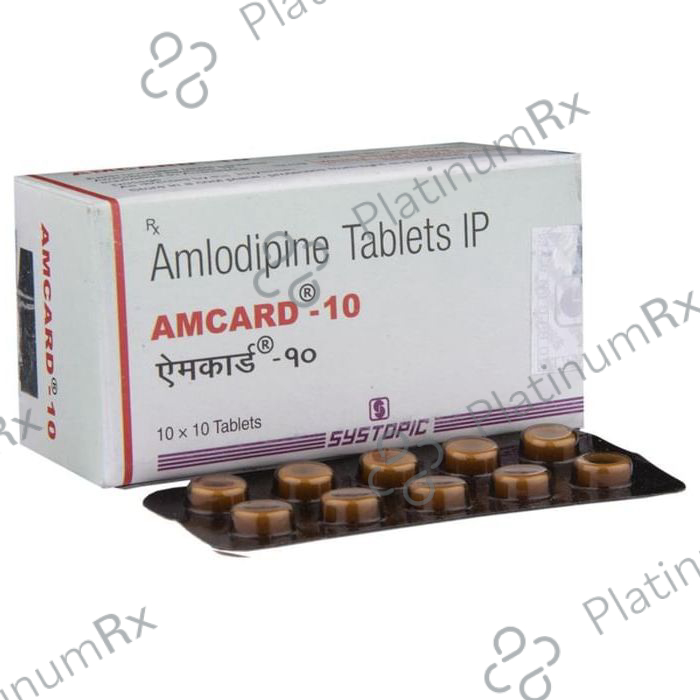 Amcard 10mg Tablet 10s: View Uses, Side Effects, Price and Substitute ...